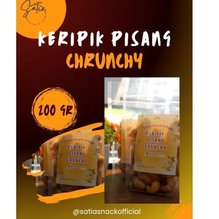 

Satia snack : Keripik Pisang Crunchy (200gr)