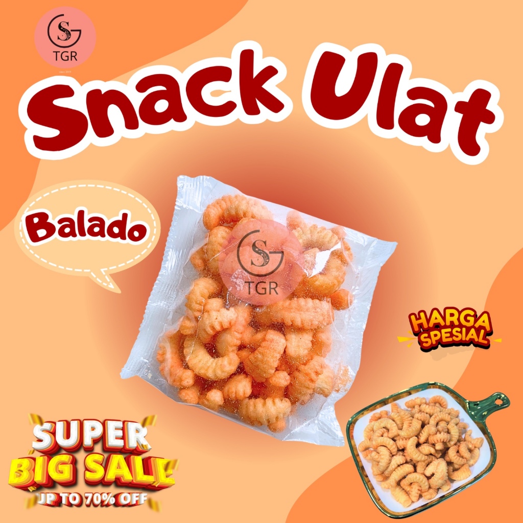 

1 Bungkus Cemilan Snack Ulat Variasi Rasa