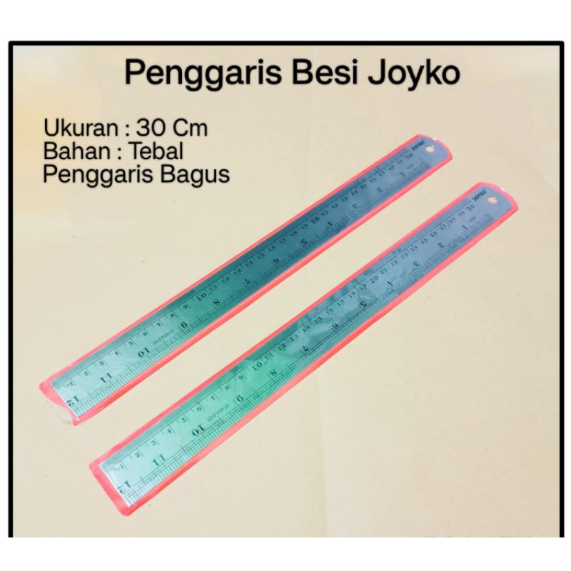 

Penggaris Besi Joyko 30 cm & 15 cm (1pcs)