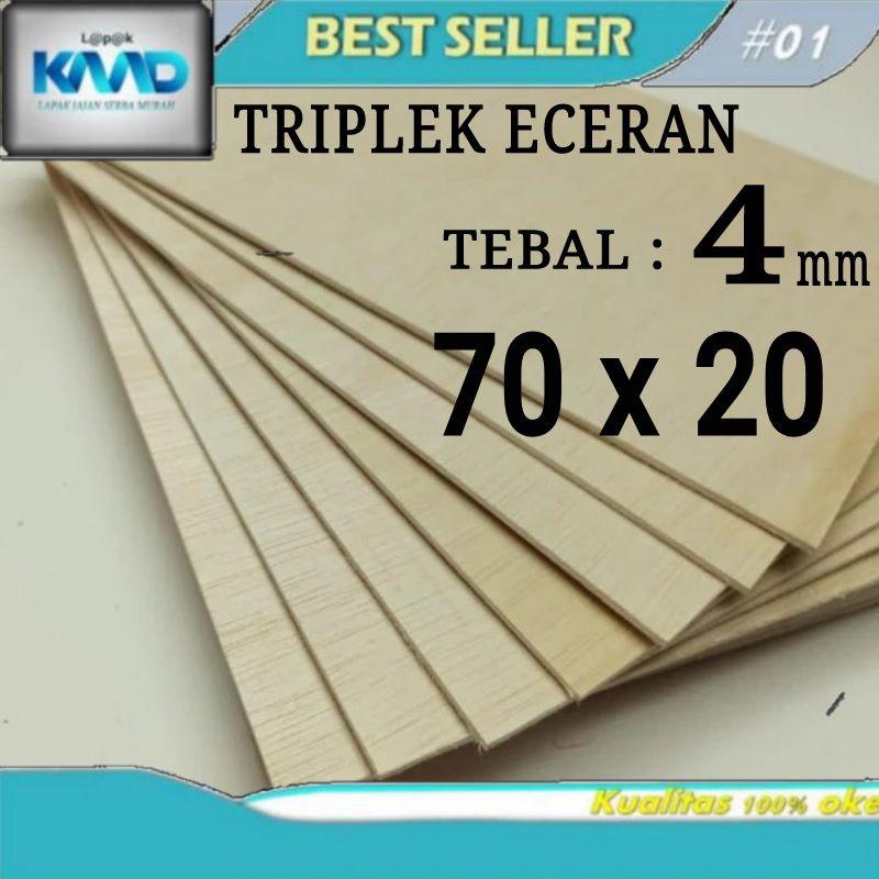 70x20 cm triplek 4mm albasia eceran multiplek potongan terima custom ukuran