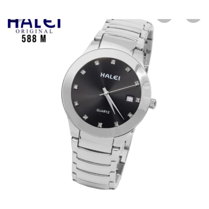 jam tangan Halei pria 588M original
