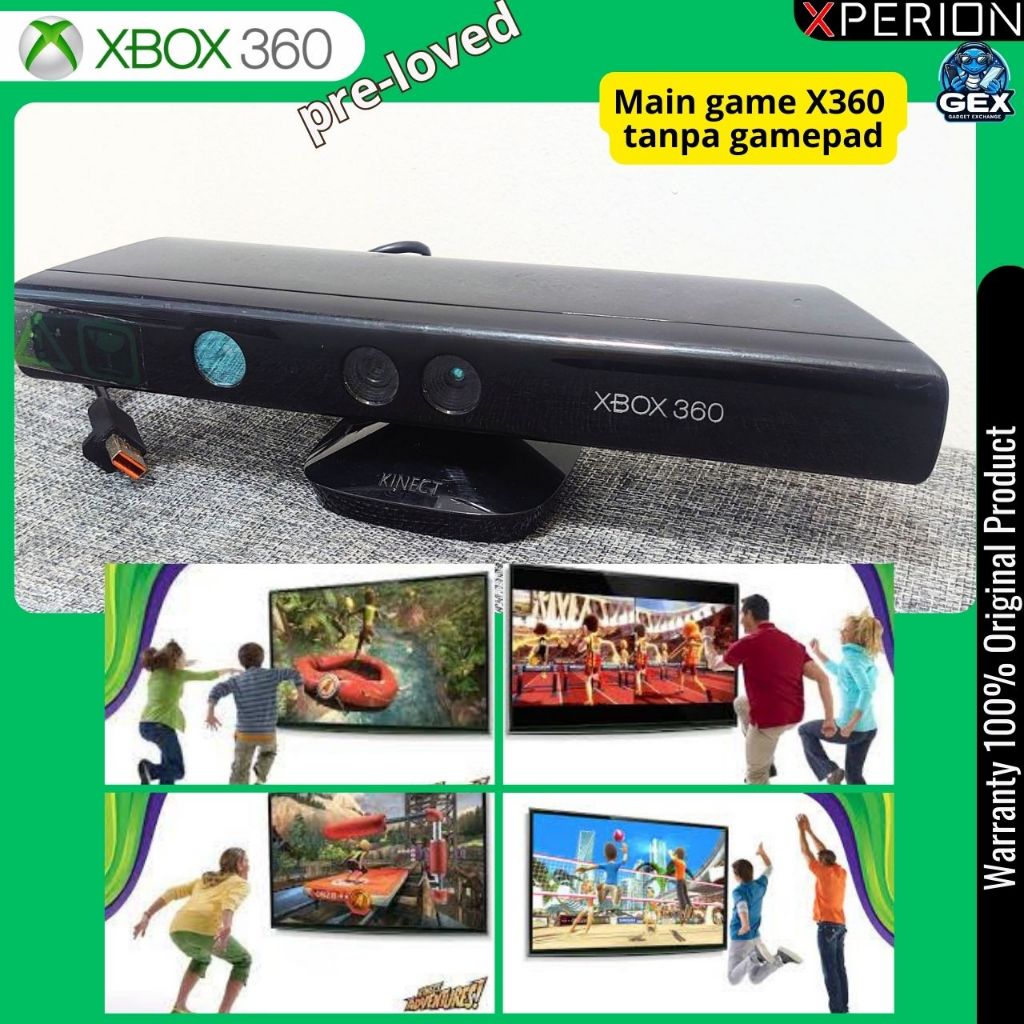 Kinect XBOX360 camera controller motion sensor bekas mulus normal +adaptor
