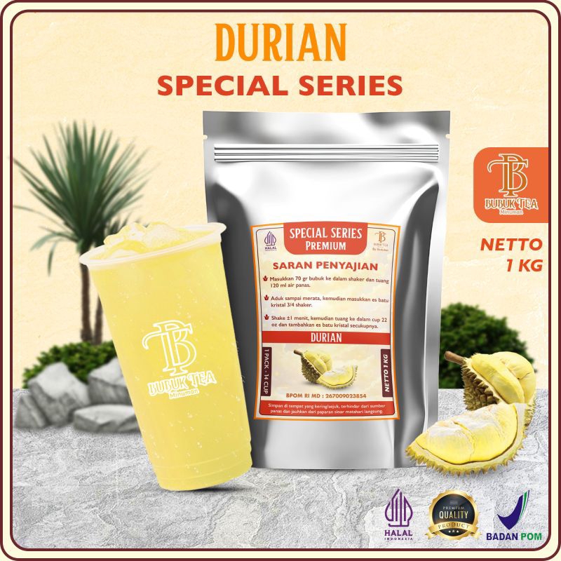 

BUBUK MINUMAN DURIAN 1KG PREMIUM/BUBUK MINUMAN INSTAN