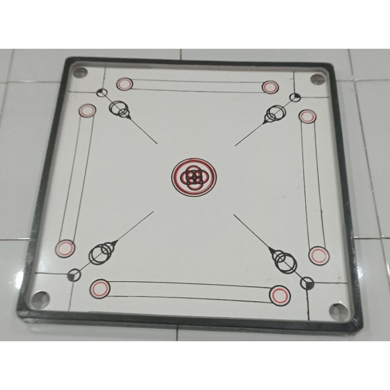 Papan karambol bermutu ukuran besar120x120cm bonus coin+cristal