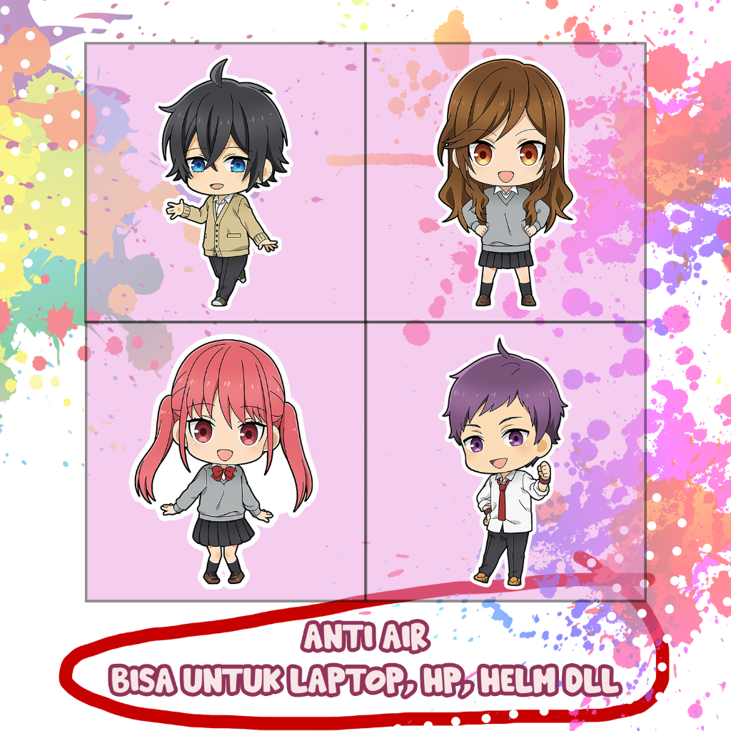 

Stiker Horimiya Hori Miyamura Remi Sengoku, Sticker Lucu Murah