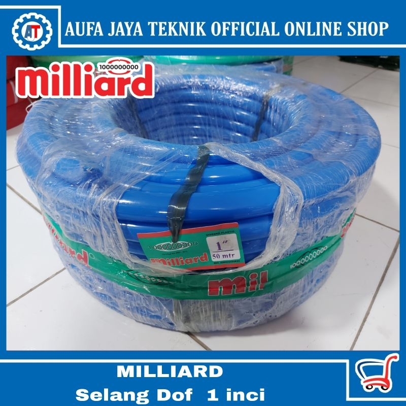 MILLIARD selang dof 1inc, selang air 10meter