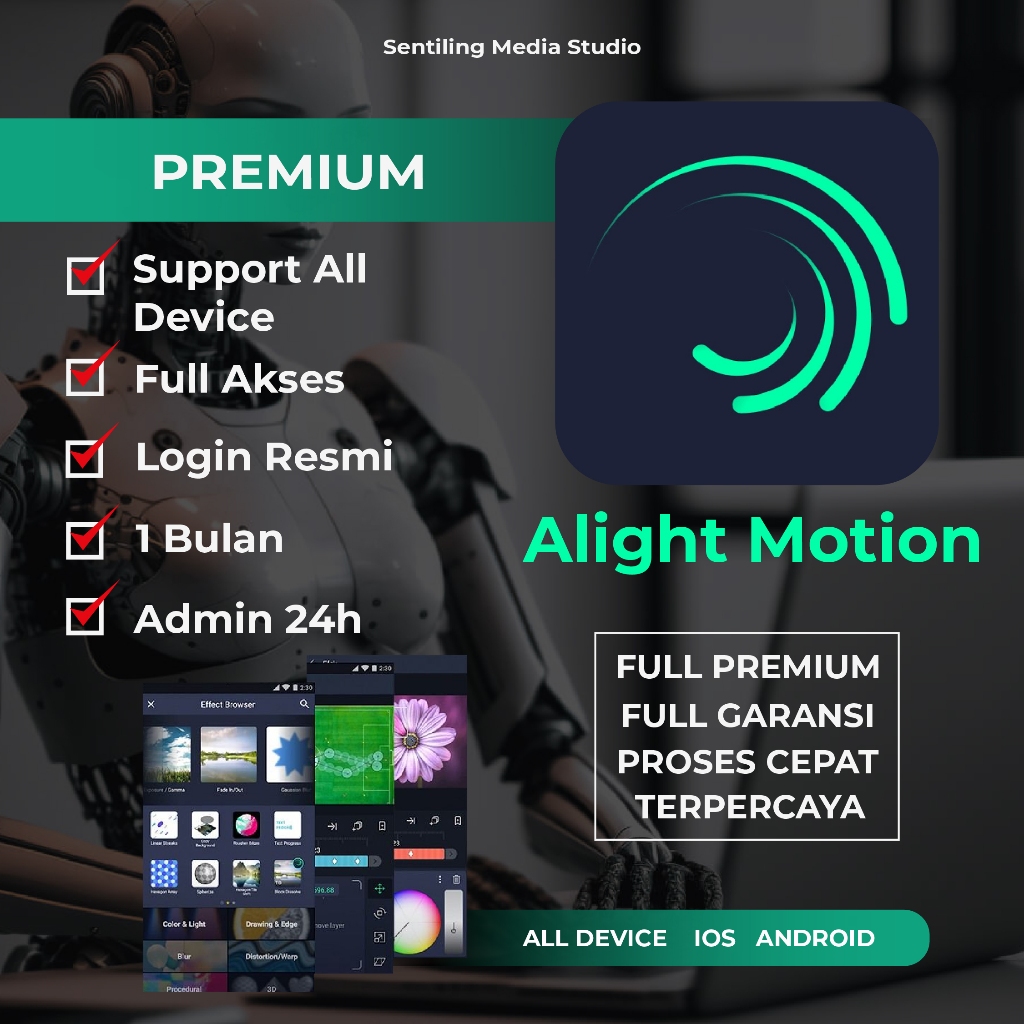 ALIGHT MOTION PREMIUM 1 TAHUN FULL GARANSI LEGAL ALL DEVICE