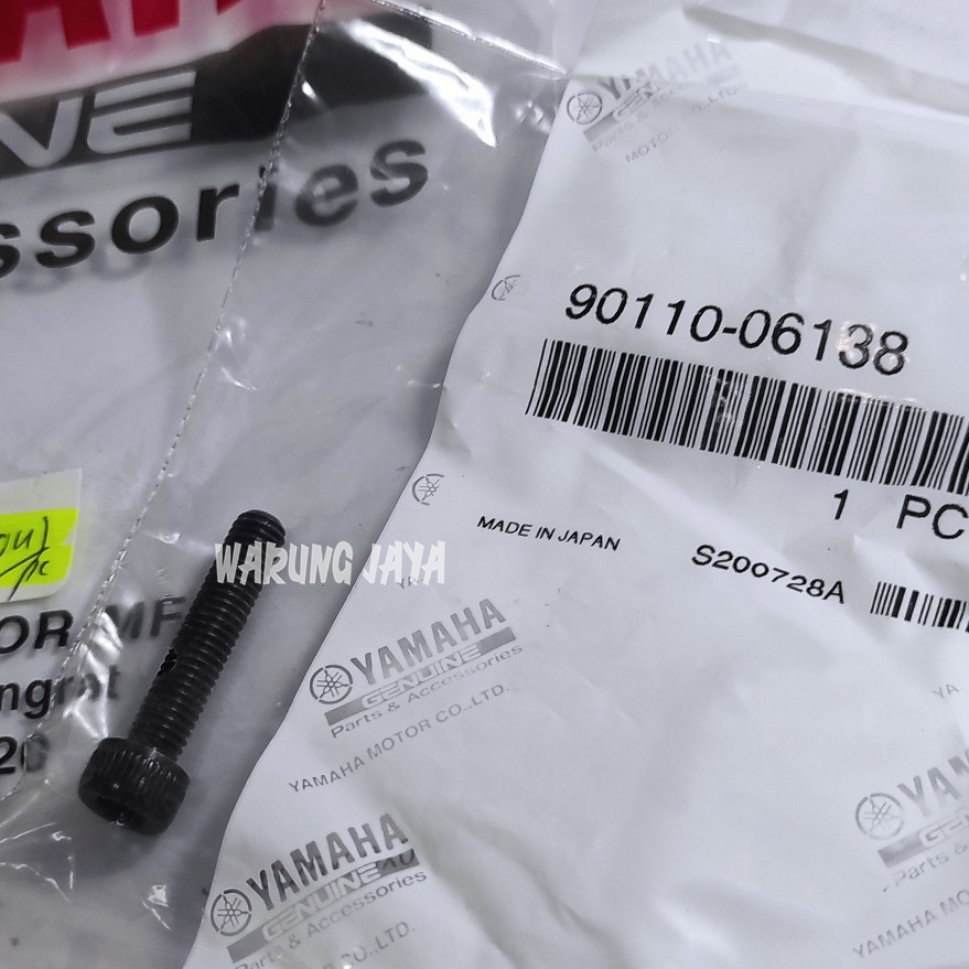 Baut Jalu Stang End Grip Xmax , New Vixion Hitam Asli Original Yamaha