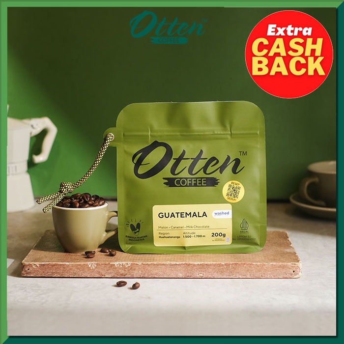 

Kopi Arabica Guatemala Huehuetenango 200g - Biji / Bubuk Kopi Otten Coffee