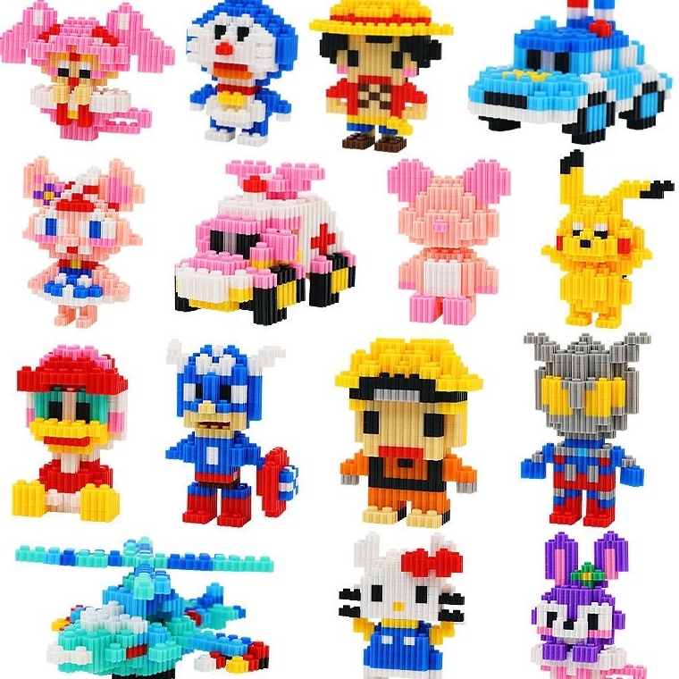 Safe Payment Action figure nano block doraemon lotso pikachu naruto luffy spongebob ironman spiderma