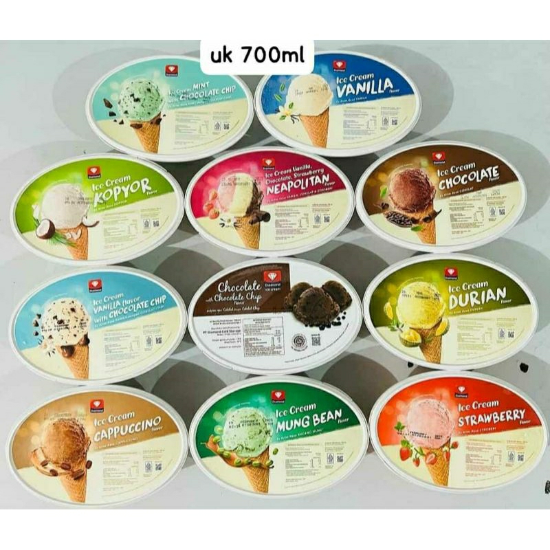 

[ICE CREAM TERMURAH] ICE CREAM DIAMOND kemasan 700 ml