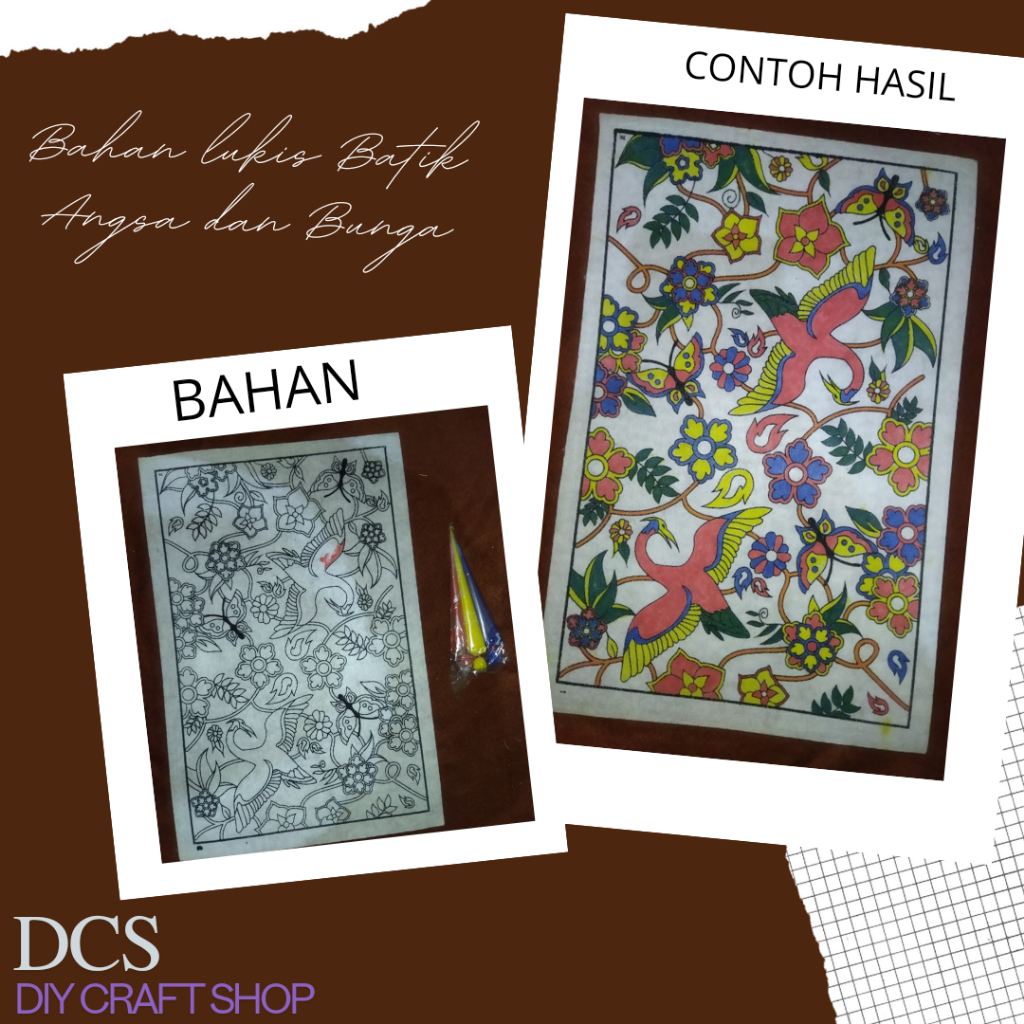 

Bahan Lukis Batik Angsa Dan Bunga