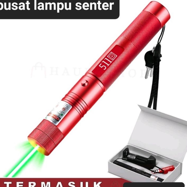 Laser pointer 511 33ginal GREEN LASERCharger paket lengkap