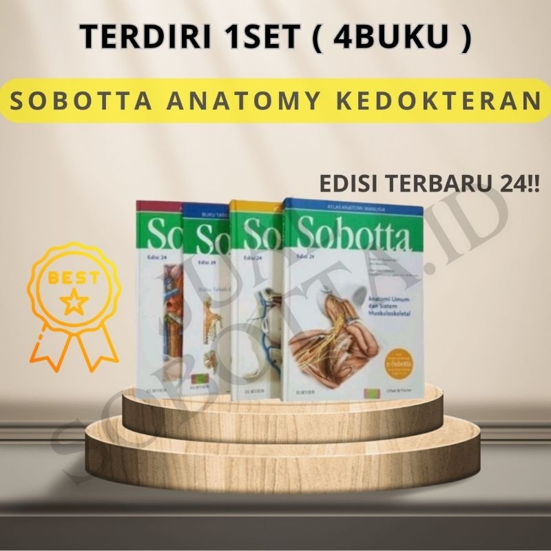 Sobotta Atlas Anatomi Manusia Edisi 24 Bahasa Indonesia (4 BUKU SET) Tahun 2024 - Atlas Sobotta - Ed