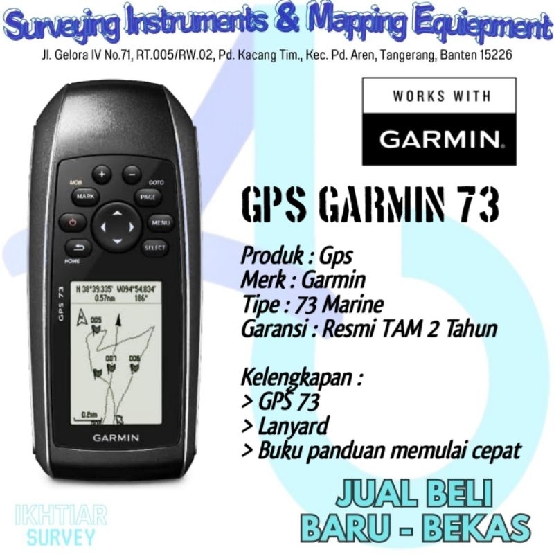 GPS Garmin 73 | Gpsmap Garmin 73 | garansi Resmi