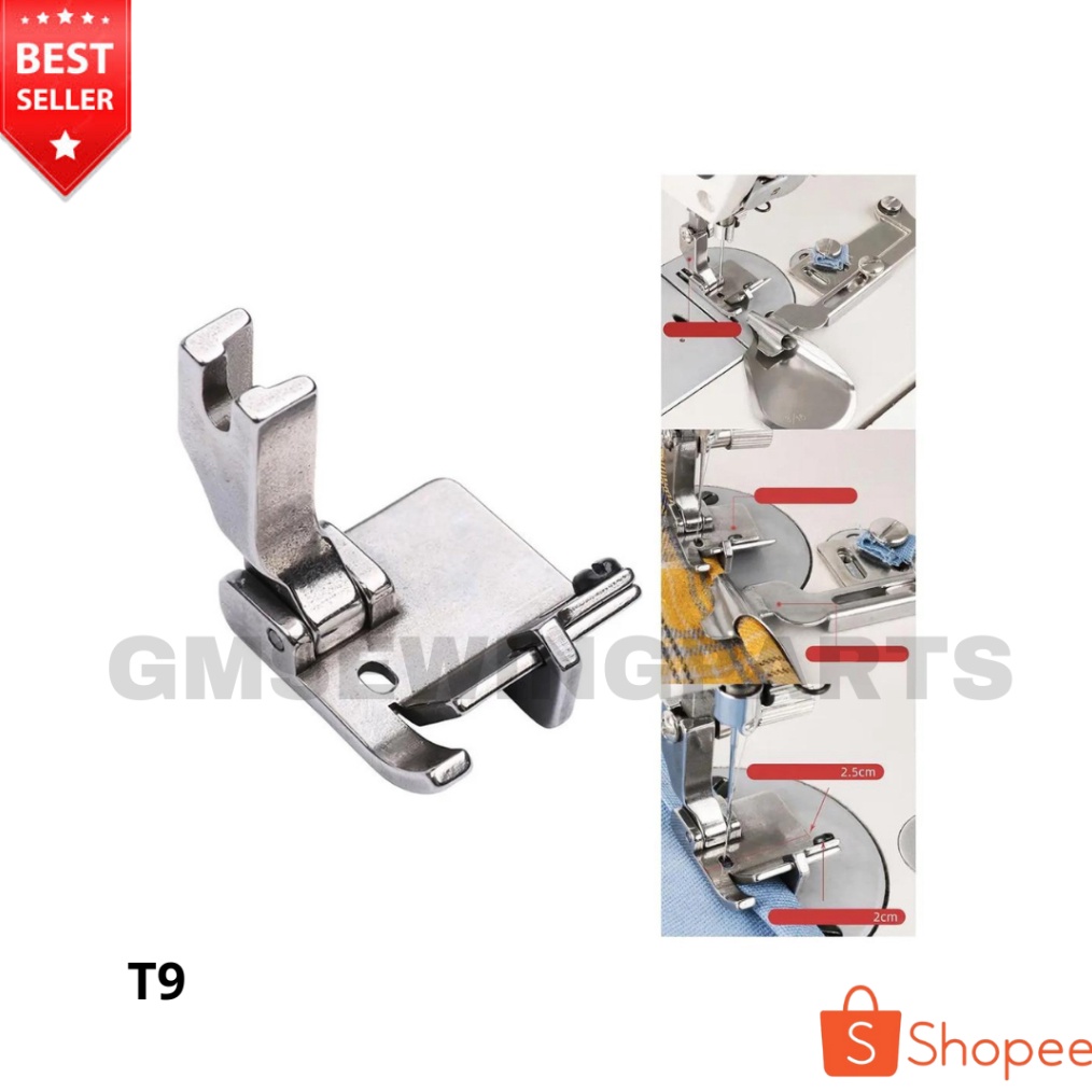 Sepatu mesin jahit type T9 mesin jarum 1 brother juki jack typical zoje siruba sunstar dll