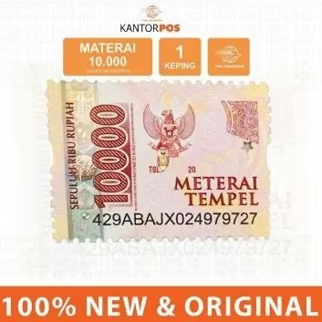 

Materai 10000 Asli Original