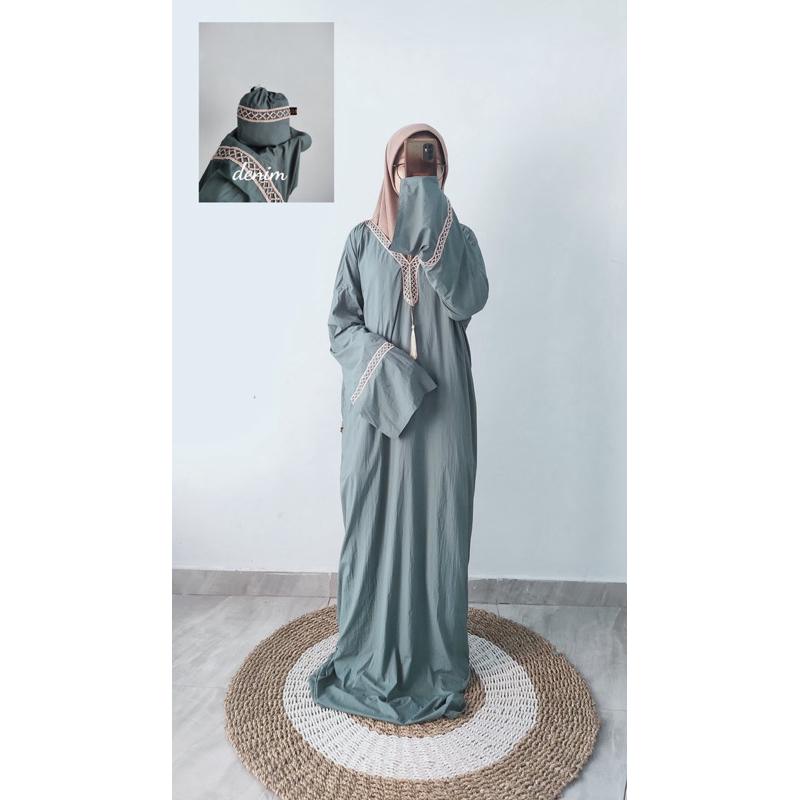 Mukena Abaya Sholat 354 - Abaya Sholat Mini Travel 354