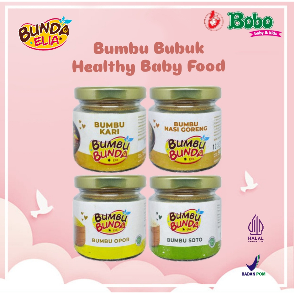 

Bumbu Bunda Elia BPOM Bumbu Non MSG / Bumbu MPASI / Kaldu MPASI