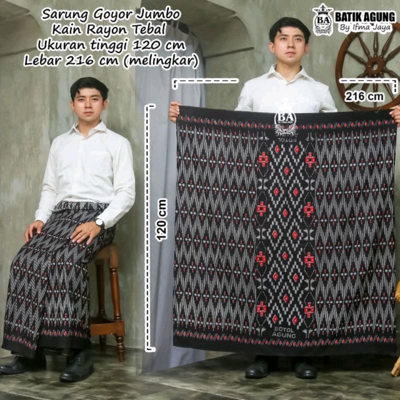 SARUNG GOYOR BATIK JUMBO PREMIUM PRIA DEWASA