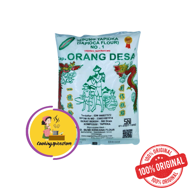 

SAGU TANI / TEPUNG TAPIOKA CAP ORANG DESA ASLI 100% KEMASAN 500GR