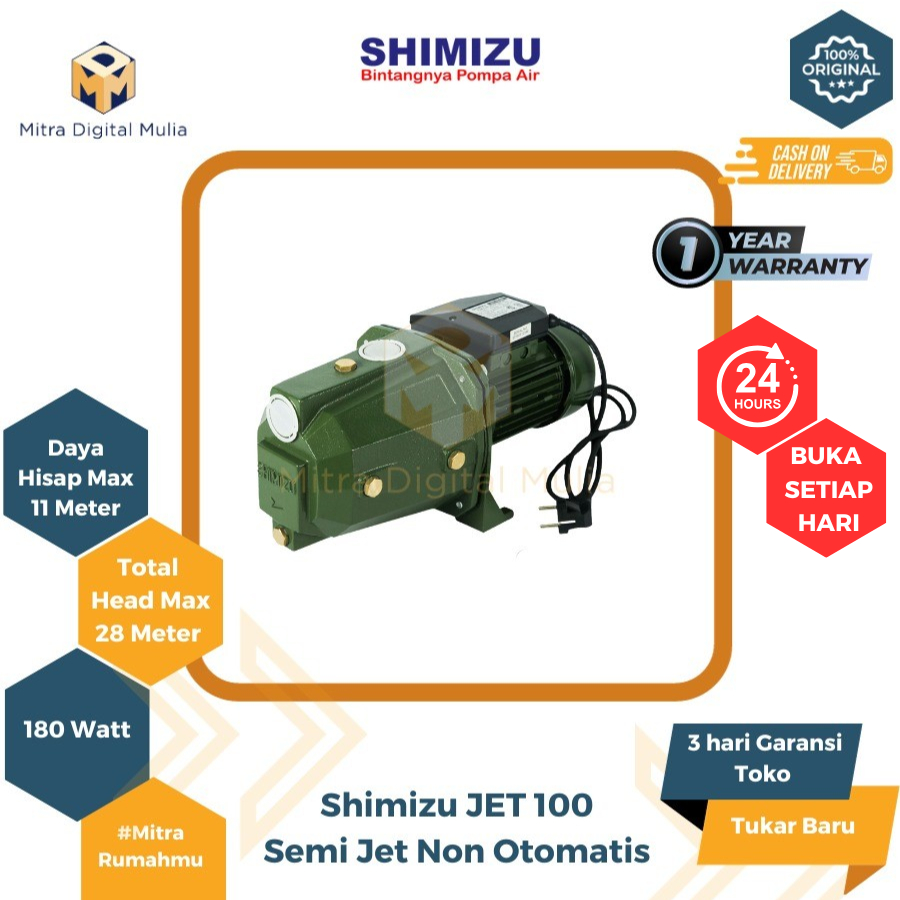 Shimizu JET-100 BIT Semi Jet Pump