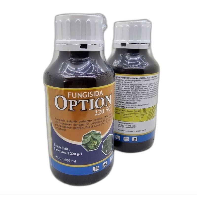 FUNGISIDA OPTION 220SC 500ML bahan aktif Dimetomorf