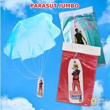 Mainan Anak Jadul Parasut  Isi 10pcs / Mainan Parasut Jumbo / Plastik Terjun Payung Super Hero