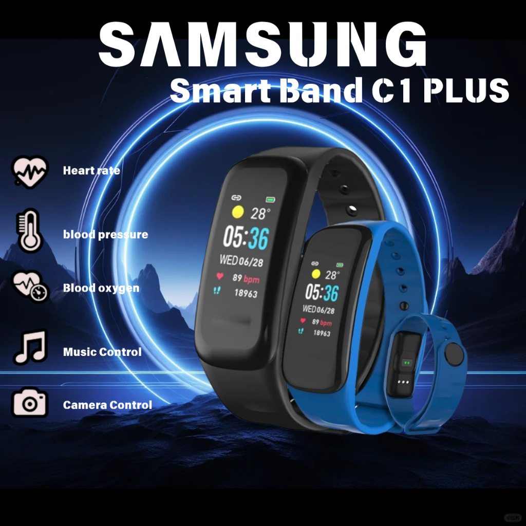 GARANSI✅2024 NEW C1 Plus smartwatch Sport mode Jam tangan pria wanita smartwatch smartband
