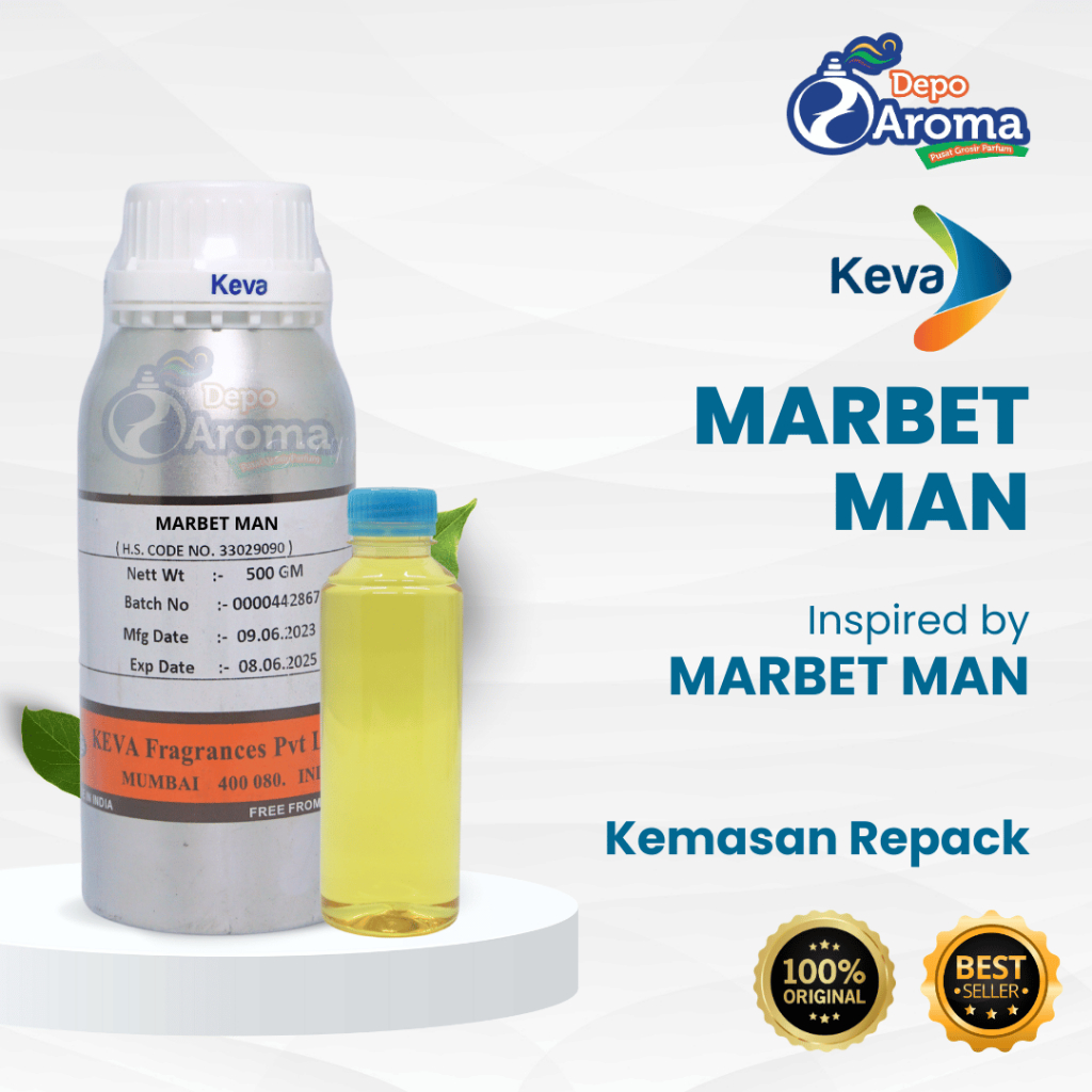 PARFUM BIBIT MURNI - MARBET MAN - REPACKING - KEVA