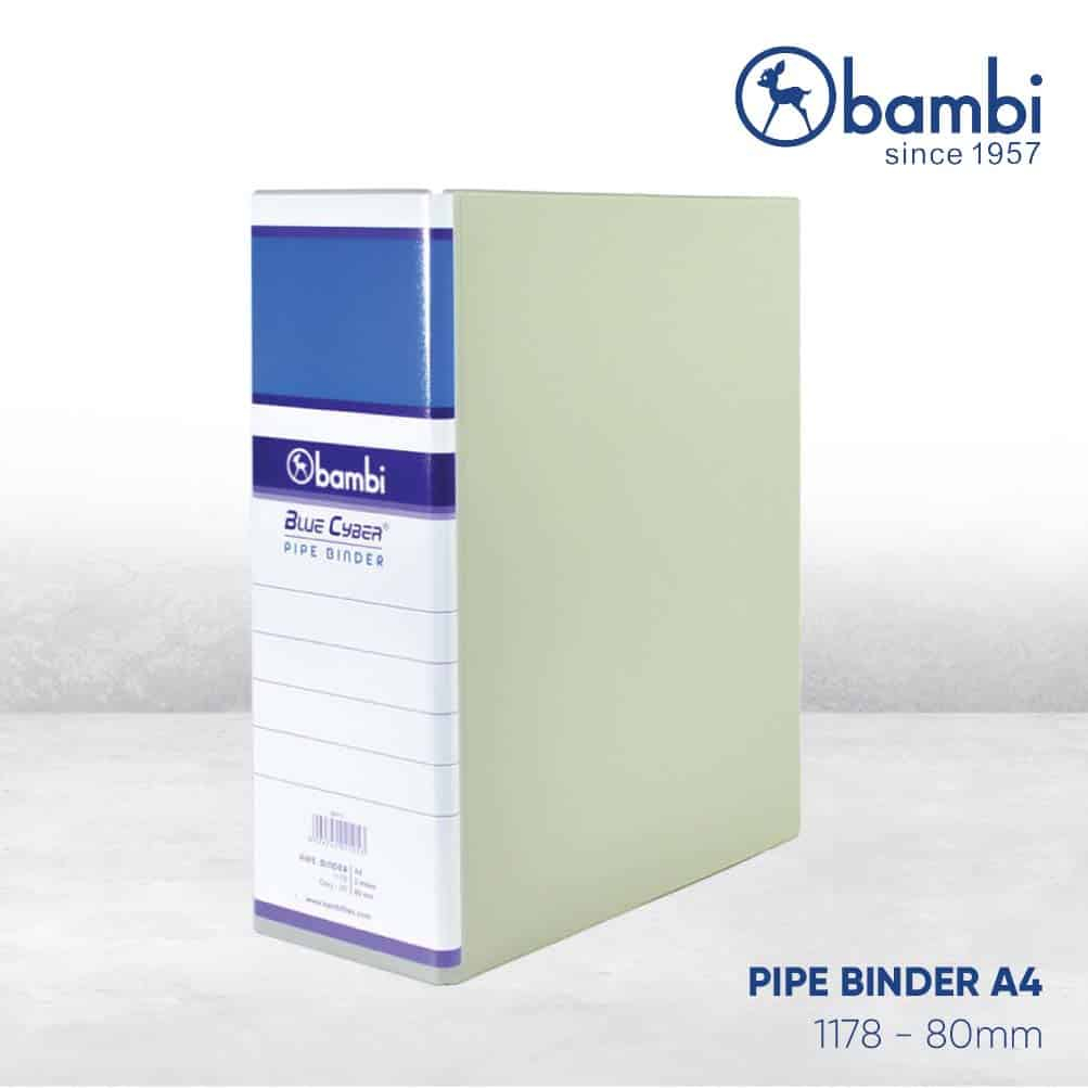 

Ordner Pipe Binder With Full Spine 4 Colour Labels A4 80mm #1178 KING JIM ( DIJUAL PER PCS )