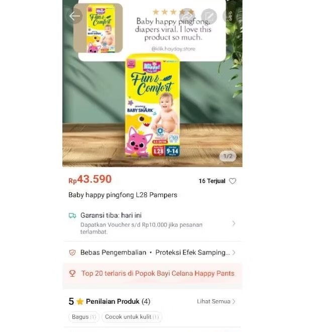 Baby happy pingfong L28 - Hayday Store