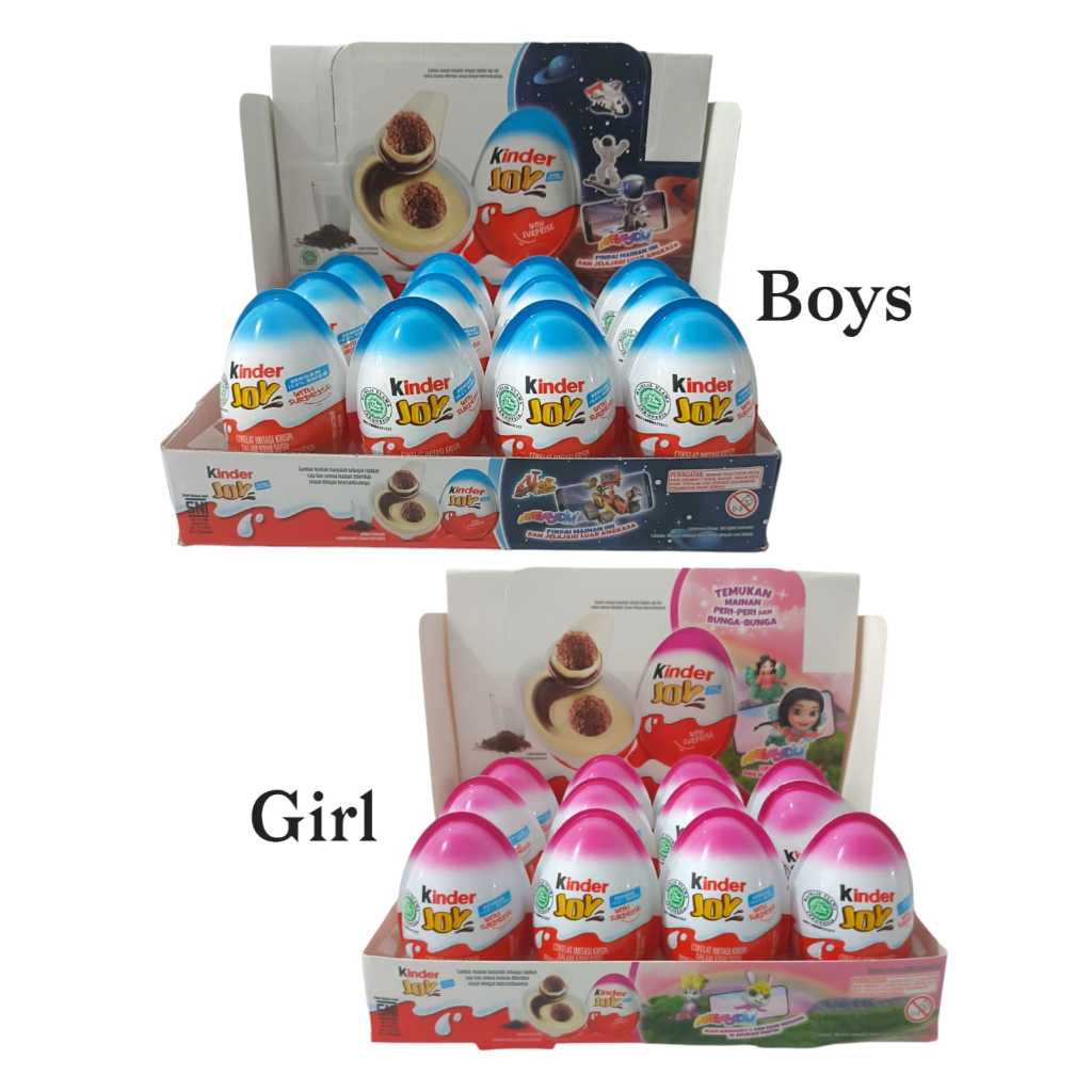 

Cokelat Kinder Joy Boys/Girl 20gr Exp Mei 2025