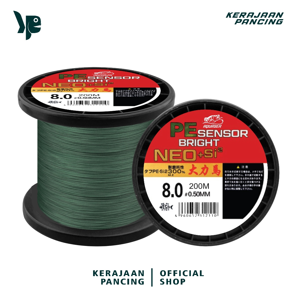 Kerajaan Pancing - Tali Pancing Sensor Bright 200m Senar Pancing PE Sensor Bright NEO+si2 Jepang Sen