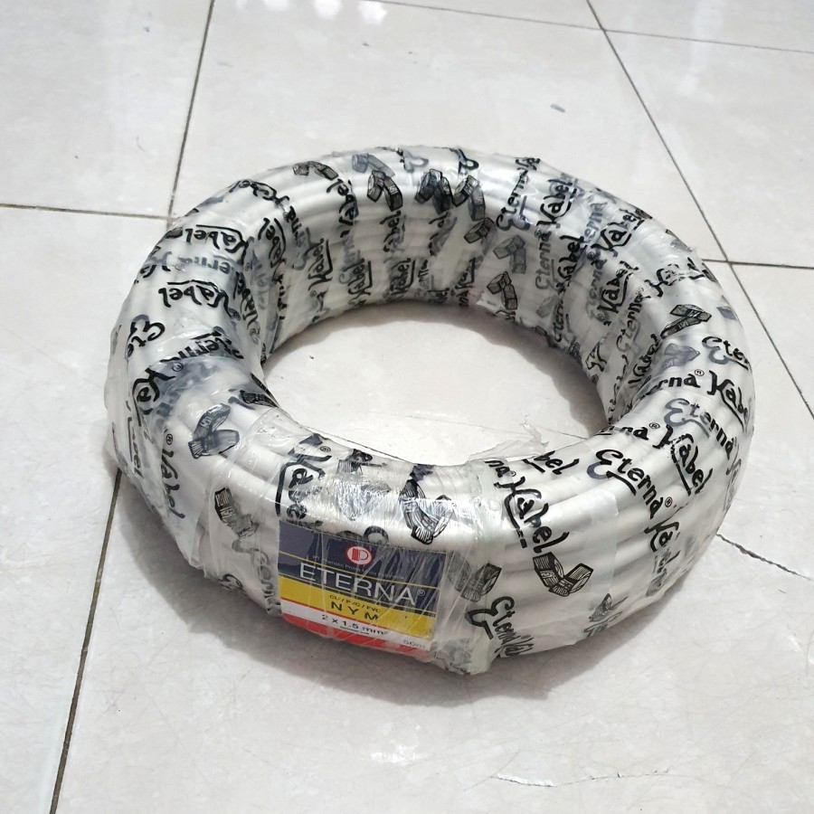 ETERNA kabel listrik NYM 2x1.5 roll 50m 100m
