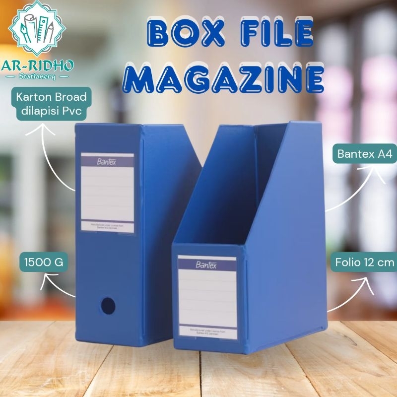 

BOX FILE - MAGAZINE FILE FOLIO 12 CM 4021 10 BANTEX BLACK
