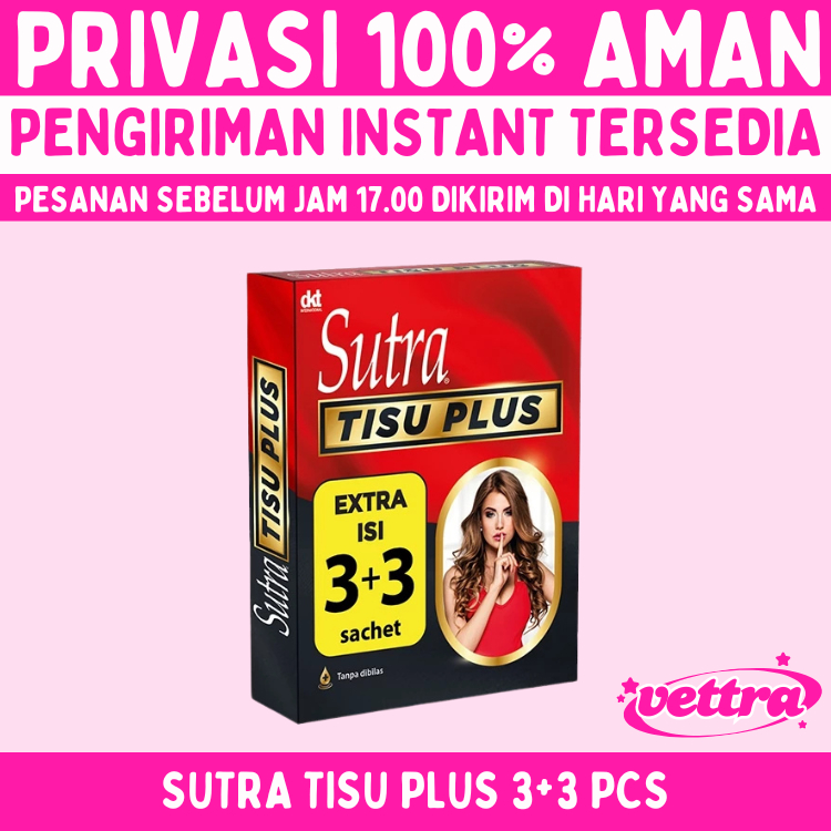 Tisu Magic Sutra - Sutra Tisu Plus isi 3+3 Sachet - Tissue Magic Sutra