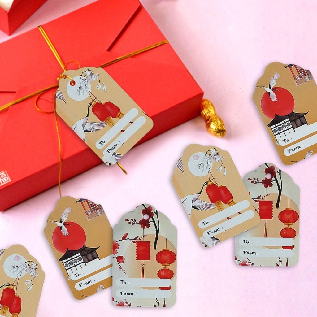 

Hangtag Label 110| 111| 112| Hangtag Label Edisi Imlek | Hiasan Box Kue | Gantungan Box (1 Bal 500 Pcs)