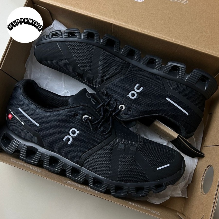 ON CLOUD 5 ALL BLACK ON RUNNING