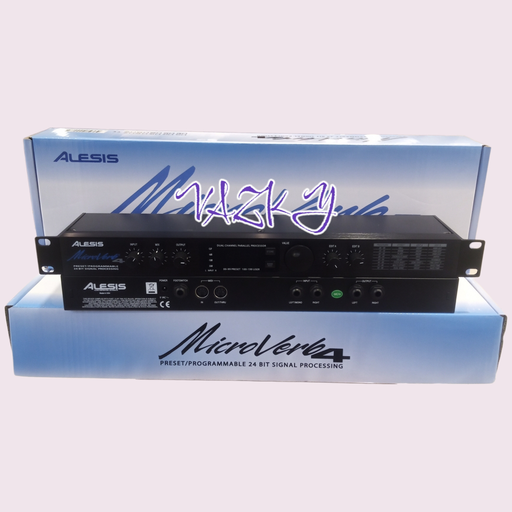ALESIS MICROVERB4 EFFECT VOCAL MADE IN USA EFEK VOKAL MICROVERB 4