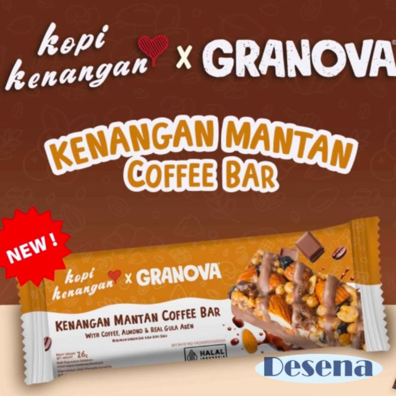 

Granova Granola Bar Kenangan Mantan Coffee Bar 26g Healthy Snack