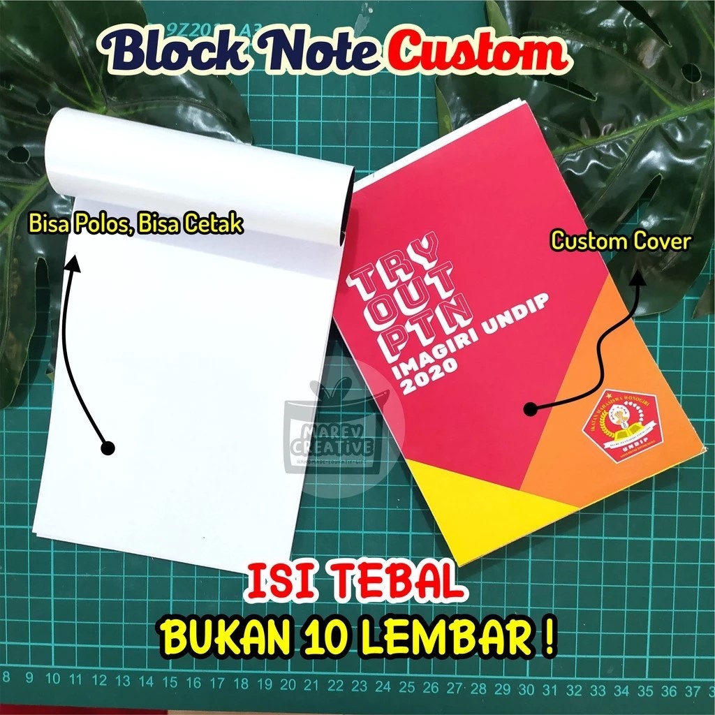 

Blocknote Custom Free desain A6 A5 Isi Tebal Noted Seminar, Noted Sovenir Seminat Kit