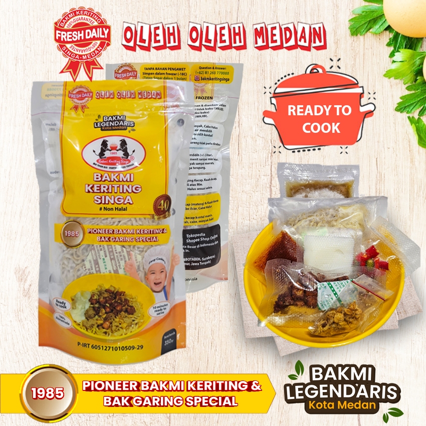 

Bakmi Keriting Singa Ready To Cook (Frozen Pack) 10 Pouch