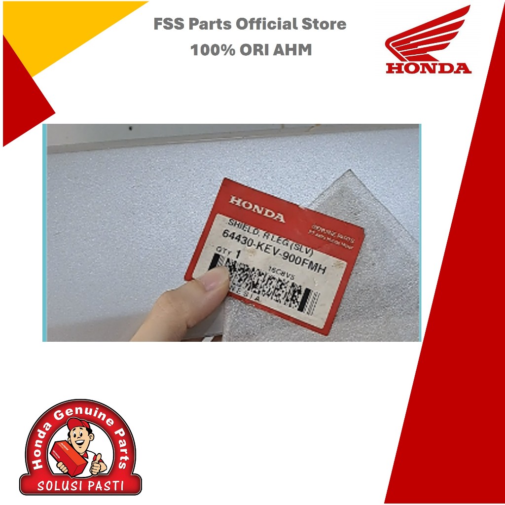 64430-KEV-900-FMH  Shield R Leg Silver Cover Kanan Motor Honda