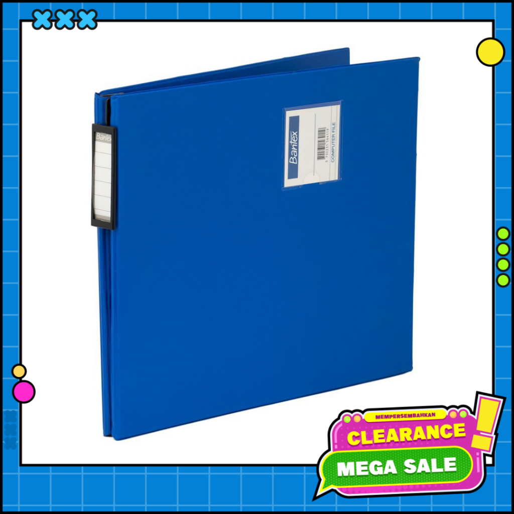 

Bantex Computer File 9 1/2x11" Cobalt Blue 1564 11