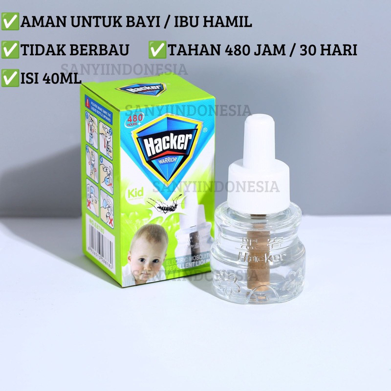 Obat Nyamuk Elektrik Liquid Refill 40mL / isi ulang obat nyamuk elektrik / Untuk Bayi, Ibu Hamil