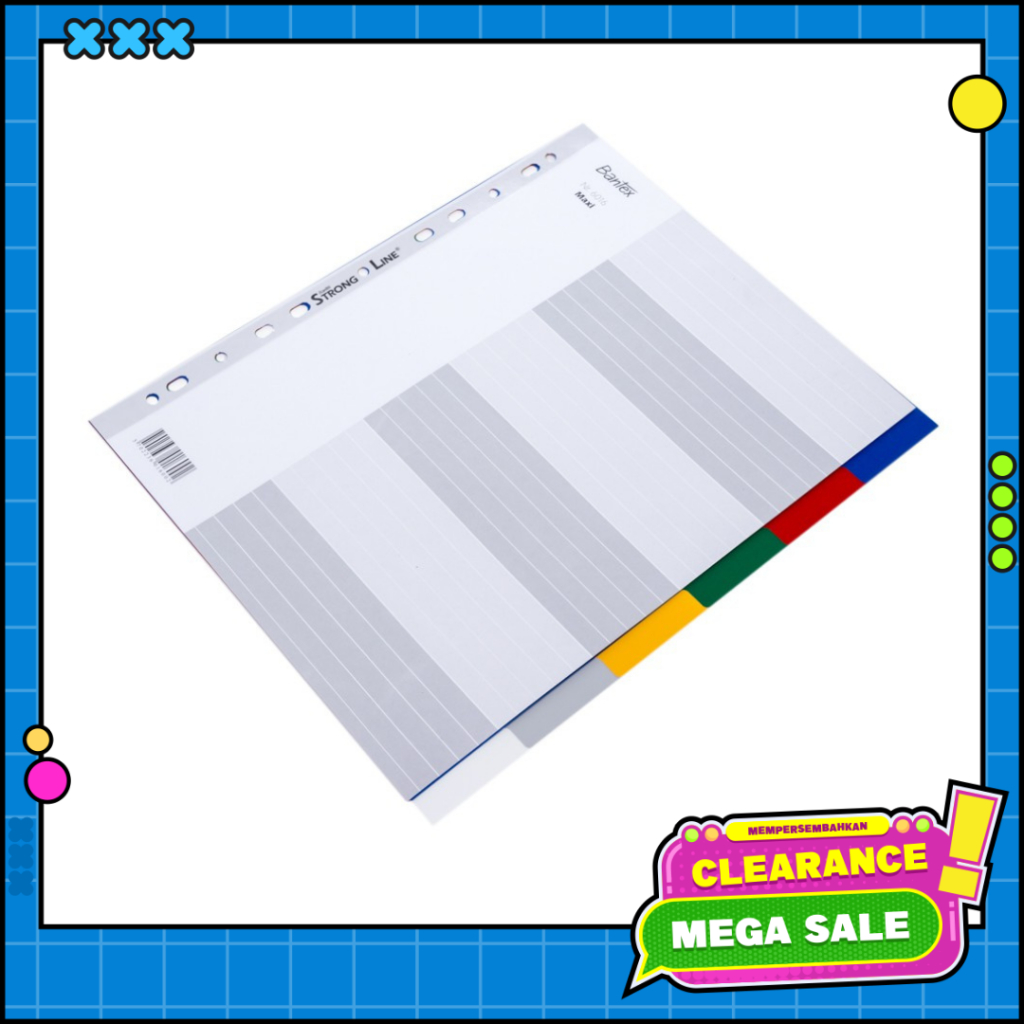 

Bantex A4 Maxi 5 Pages Divider PP 6015 00