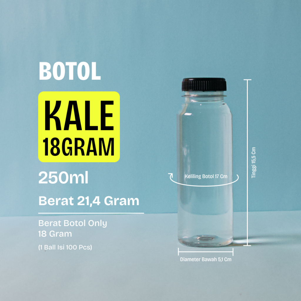 Botol kale 250ml 18 gram botol plastik 250ml botol kopi botol plastik