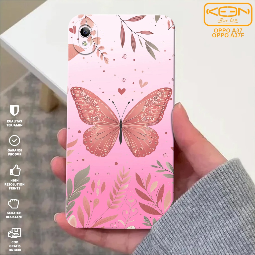 Case Oppo A37/A37F - Softcase Oppo A37/A37F Motif Pink - Casing Hp Oppo A37/A37F - Case Hp - Softcas