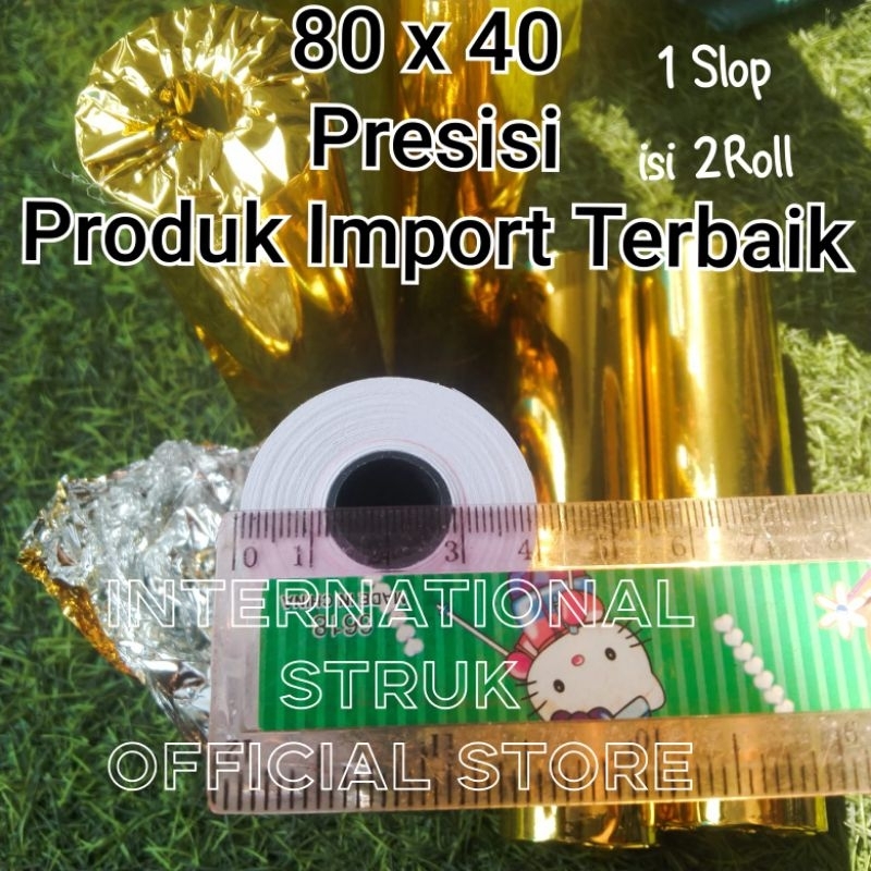 

Kertas Struk Thermal 80x40 Thermal 80mm Premium Printer 80mm